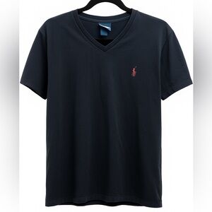 Polo by Ralph Lauren Men's Black V-Neck T-Shirt
